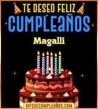 GIF Te deseo Feliz Cumpleaños Magalli